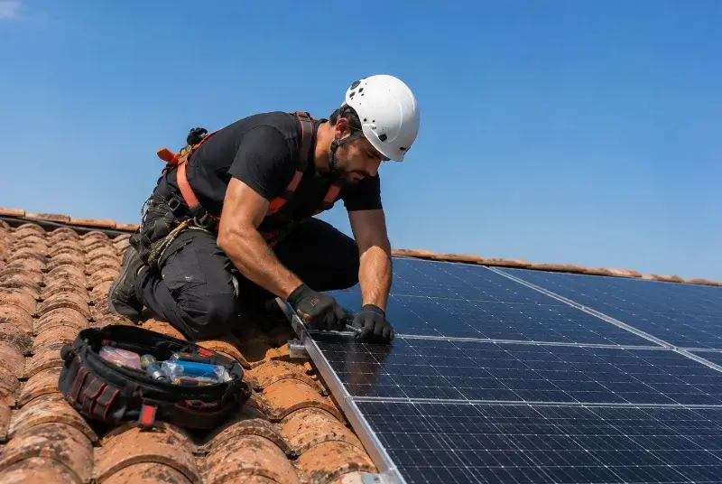 Maintenance et monitoring de panneaux solaires à Tresses