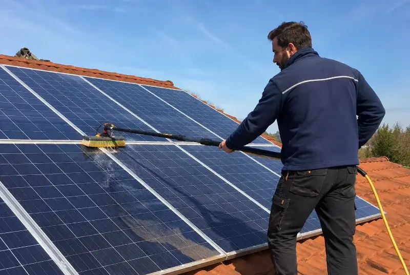 Nettoyage et entretien de panneaux solaires à Tresses